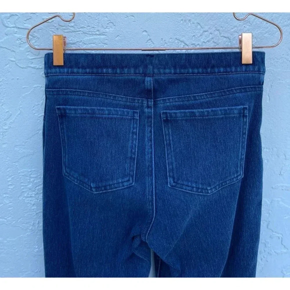 SPANX Womens Pull On High Rise Elastic Waist Skinny Leggings Jeans Blue Sz M - Picture 5 of 13